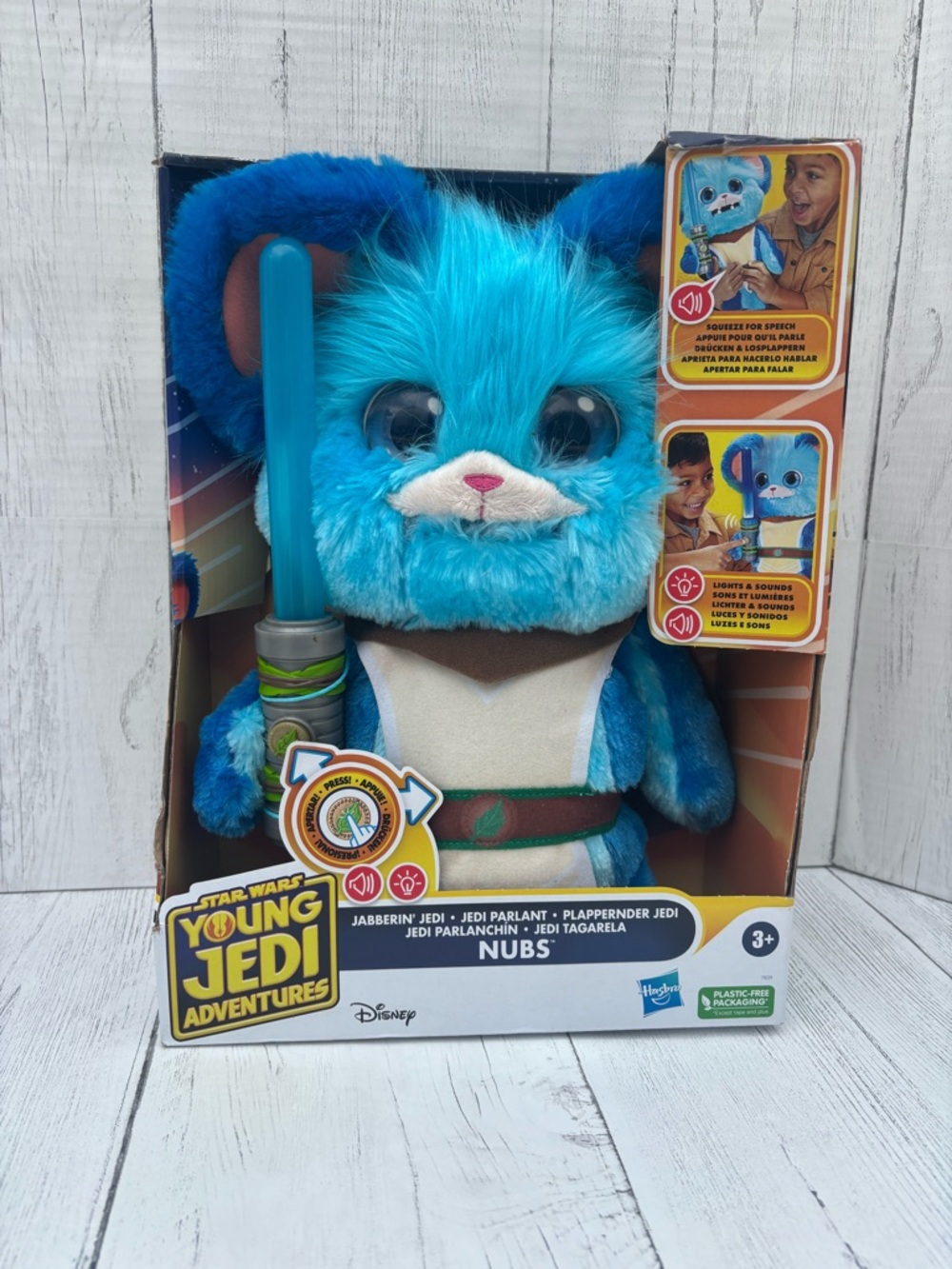 Disney Star Wars Young Jedi Adventures Nubs Plush Interactive Toy Lights Sounds